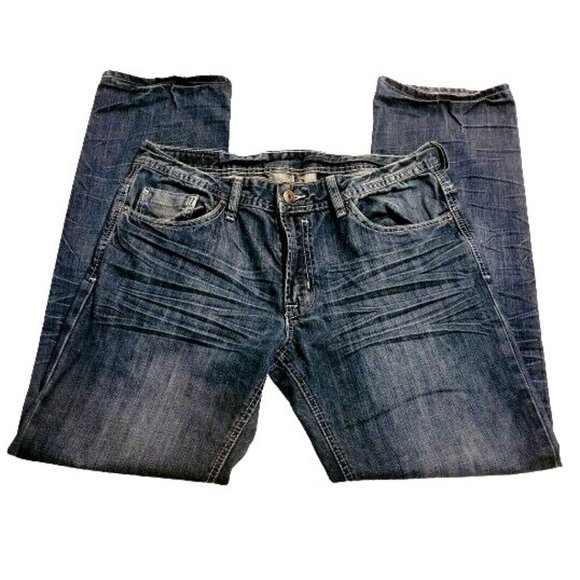 Buffalo by David Bitton Other - Buffalo David Bitton Jeans Size 33 Men's Evan Factory Distressing EUC 34 x 31.5